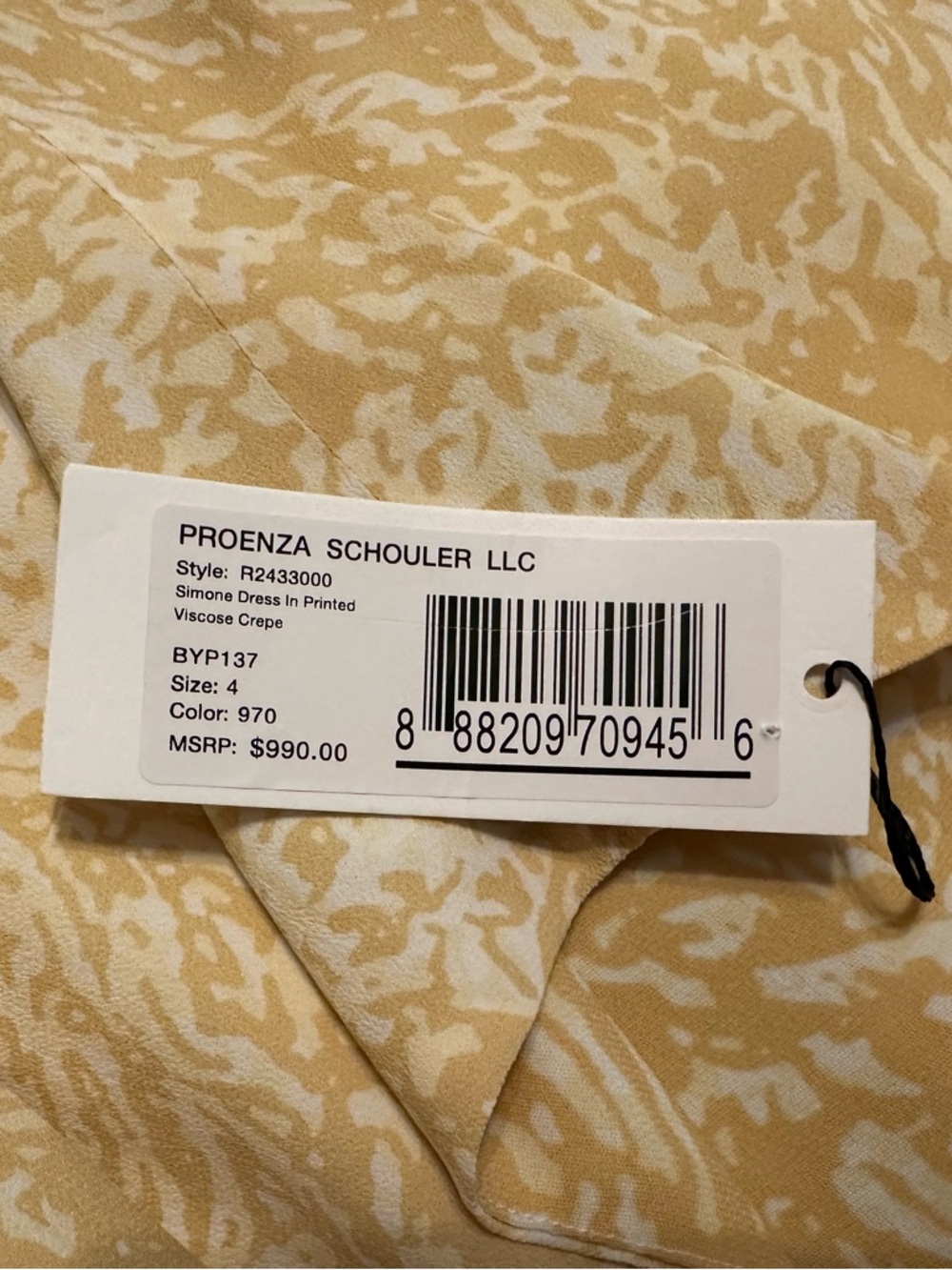 NWT Proenza Shouler Simone Twist back dress sz:multiple - Picture 10 of 14